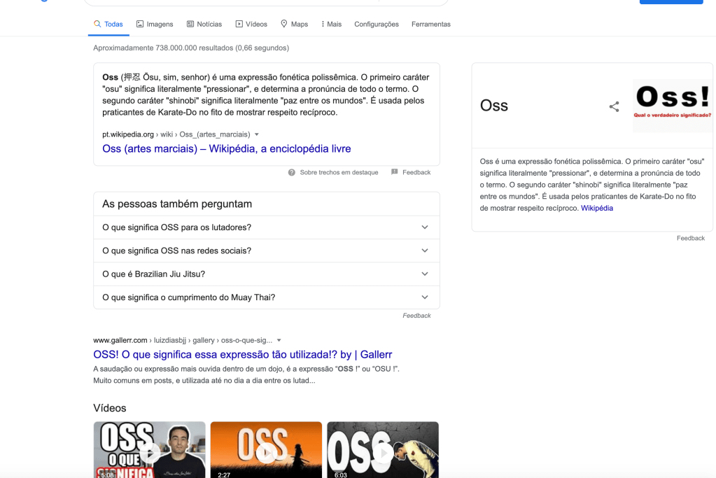 OSS google search (pt_BR)