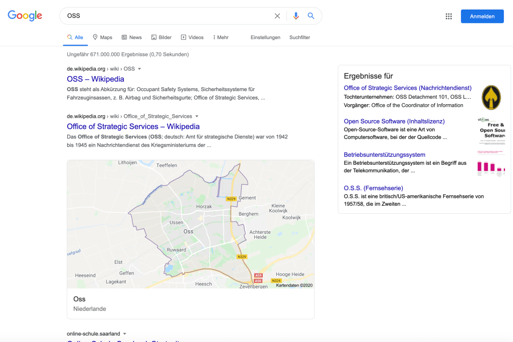 OSS google search (de_DE)