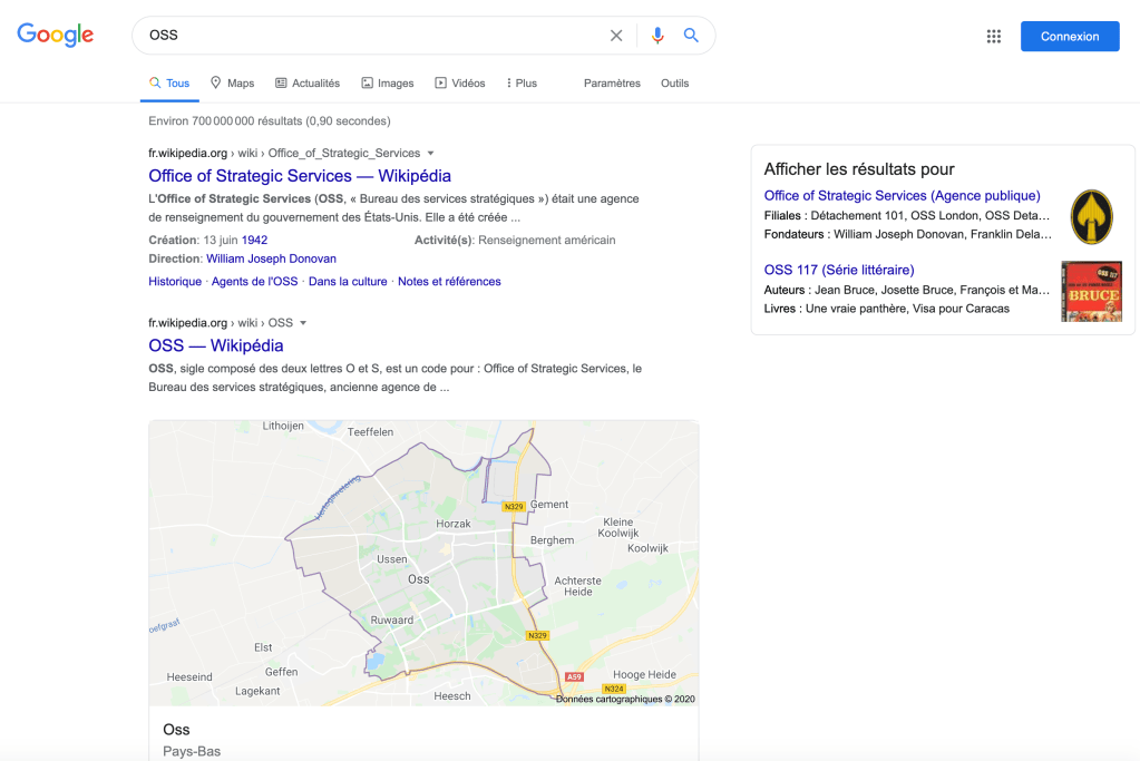 OSS google search (fr_FR)